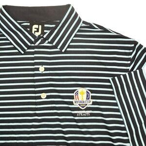 RARE FootJoy Ryder Cup Whistling Straits 2020 Size Medium Navy Blue Polo Shirt